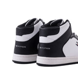 Tommy Hilfiger Men’s Black & White High-Top Sneakers
