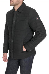 TOMMY HILFIGER Quilted Wool Blend Men jacket _ Black