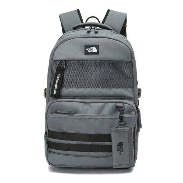 The North Face Dual Grey  Backpack with Multi-Compartments