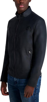KARL LAGERFELD Faux Leather Pebble Men Jacket