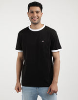 Tommy jeans flag ringer round t-shirt