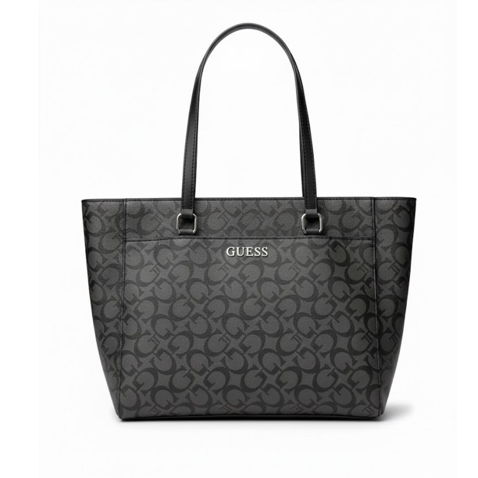 Guess Designer Monogram Baguette Bag