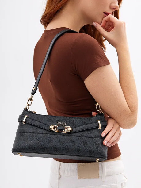 Guess Classic Monogram Shoulder Purse