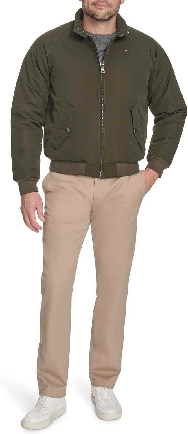 Tommy Hilfiger textile bomber jacket with lightweight  Men  Jacket Oiley