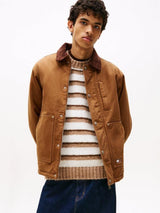 Tommy Jeans Men’s Utility Canvas Jacket – Brown