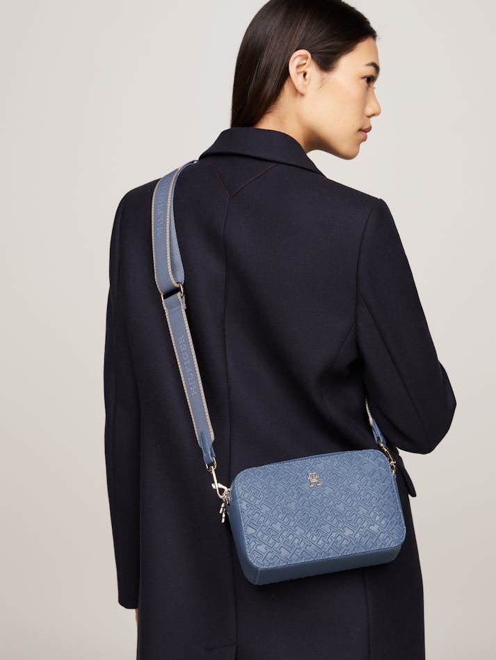 Tommy Hilfiger Women Camera Crossbody Bag Baby Blue