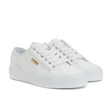 Guess Women’s All-White Embossed Logo Sneaker