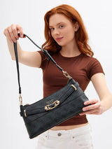 Guess Classic Monogram Shoulder Purse