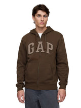 GAP Full Zip-Up Hoodie _ Brown