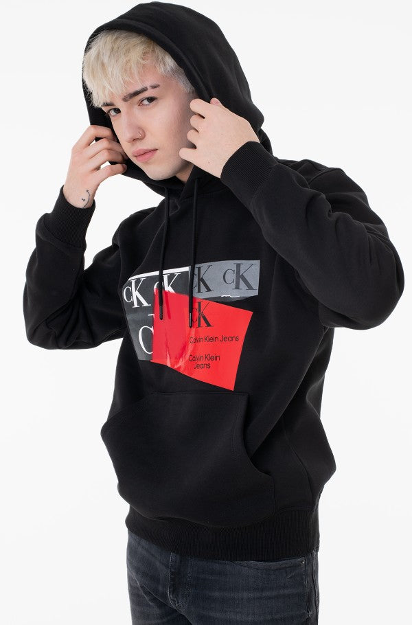 Calvin Klein Hoodie Men Logo Prited _ Black