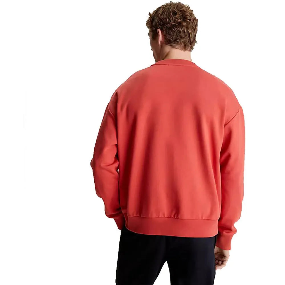 Calvin Klein Sweatshirt Logo Printed Men _ Orange