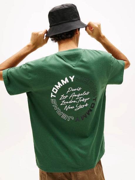 Tommy jeans Circular Back Logo round t-shirt