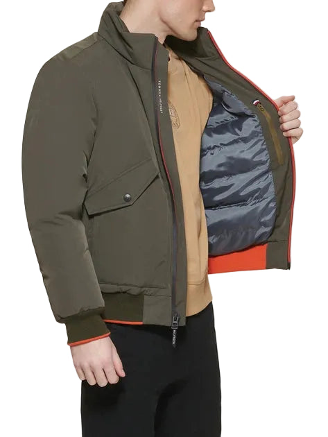 Tommy Hilfiger Men bomber Jacket Olive