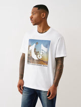 True Religion horseshoe beach tee  regular fit _ White