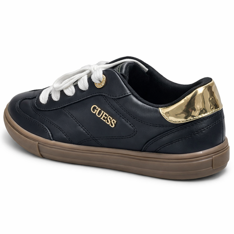black casual sneakers are from Guess  Women