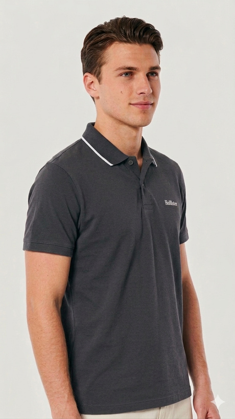 HOLLISTER Relaxed Logo Polo SHIRT