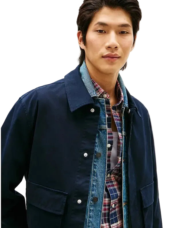 TOMMY HLFIGER Lightweight Utility Men jacket _ Navy