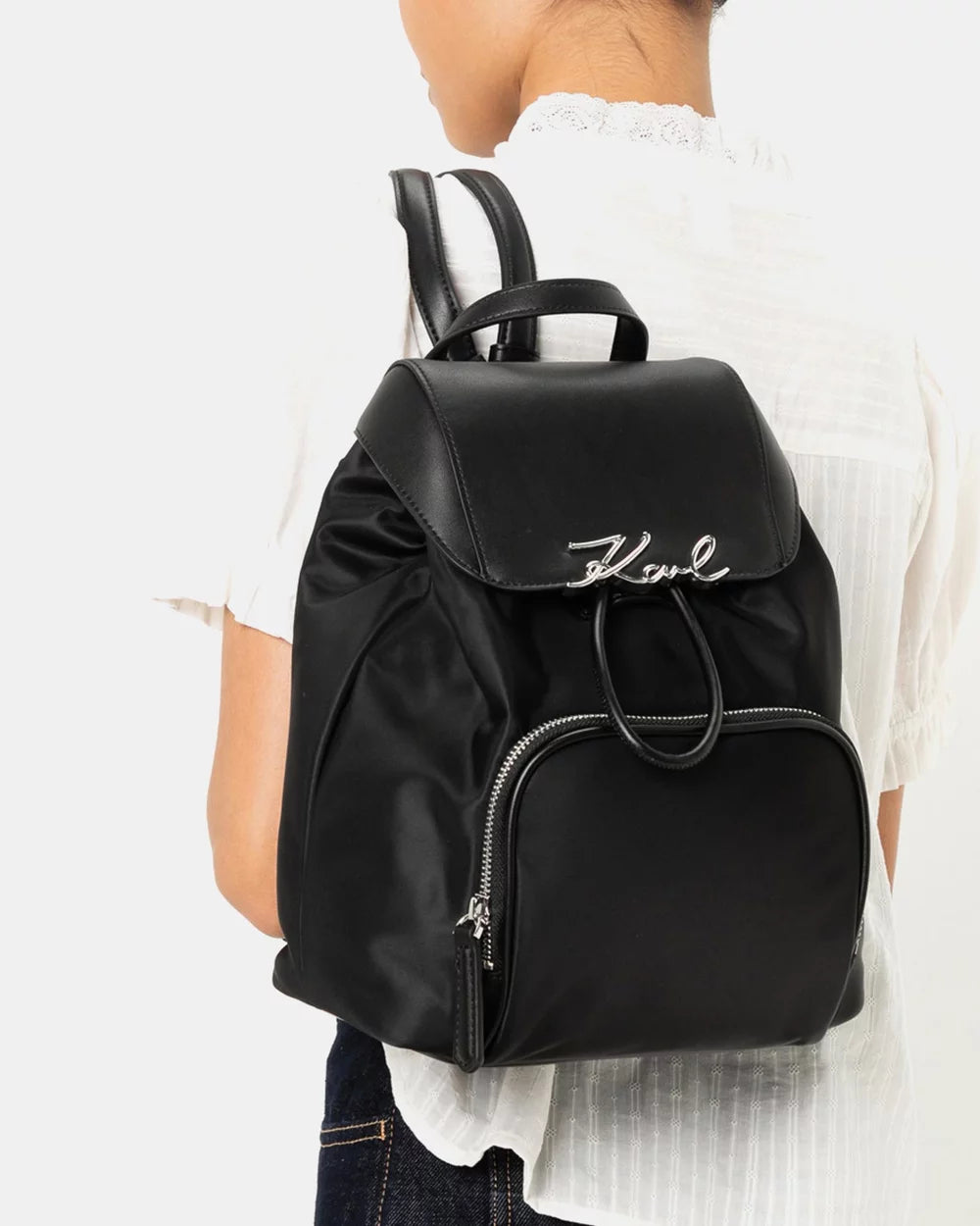 KARL LAGERFELD Signature nylon Women Bag