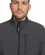 Calvin Klein Men  Infinite Stretch Soft Shell Lightweight Water-Repellent  Jacket – Dark Grey