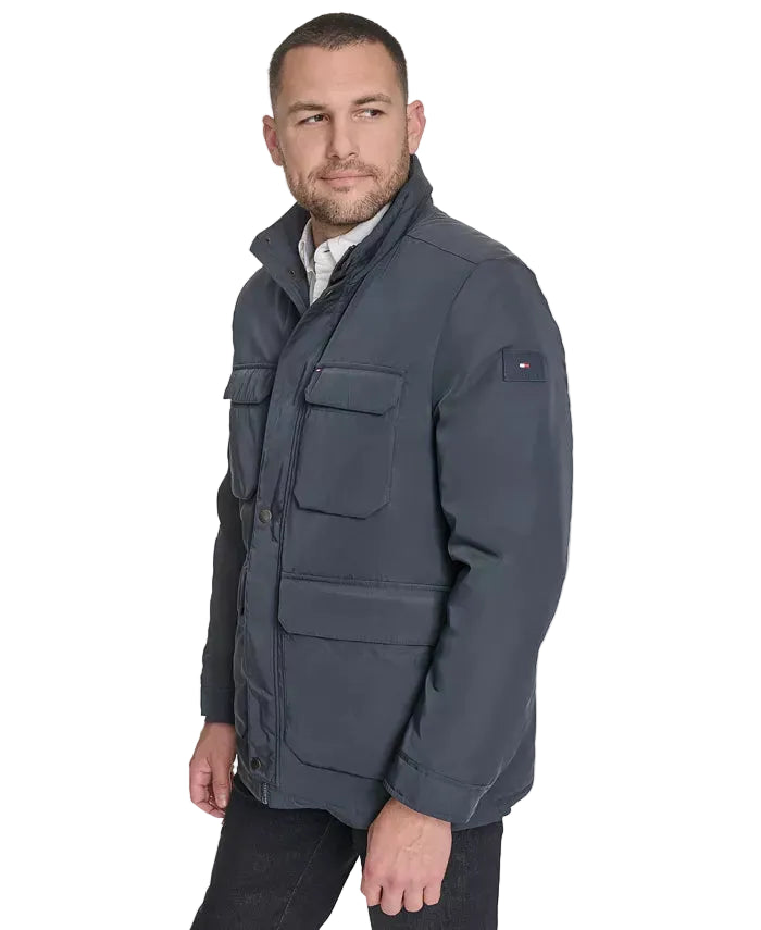 TOMMY HLFIGER Military-style Men jacket _ Dark Navy