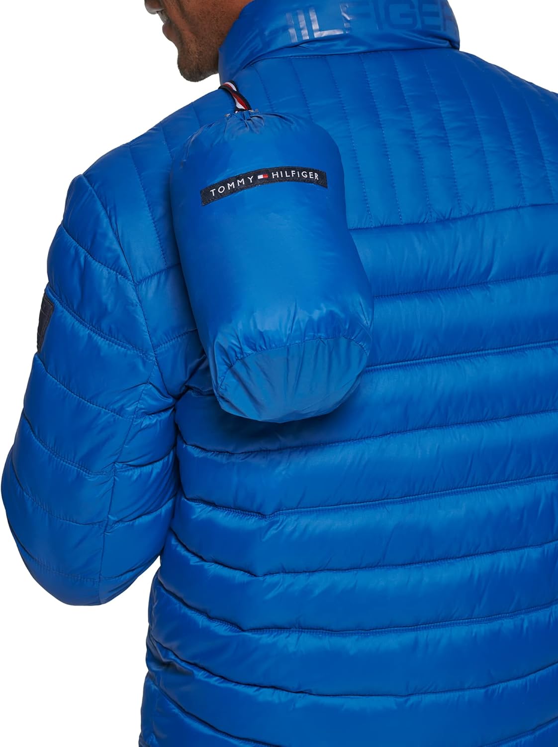 Tommy Hilfiger Men Lightweight Packable Puffer Jacket _ Blue