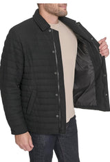TOMMY HILFIGER Quilted Wool Blend Men jacket _ Black