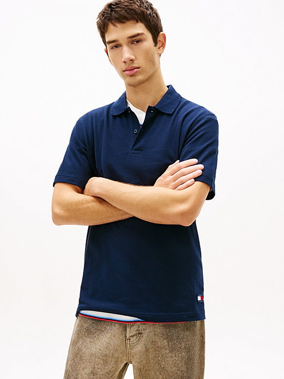 Tommy jeans Badge  Waffle Knit polo