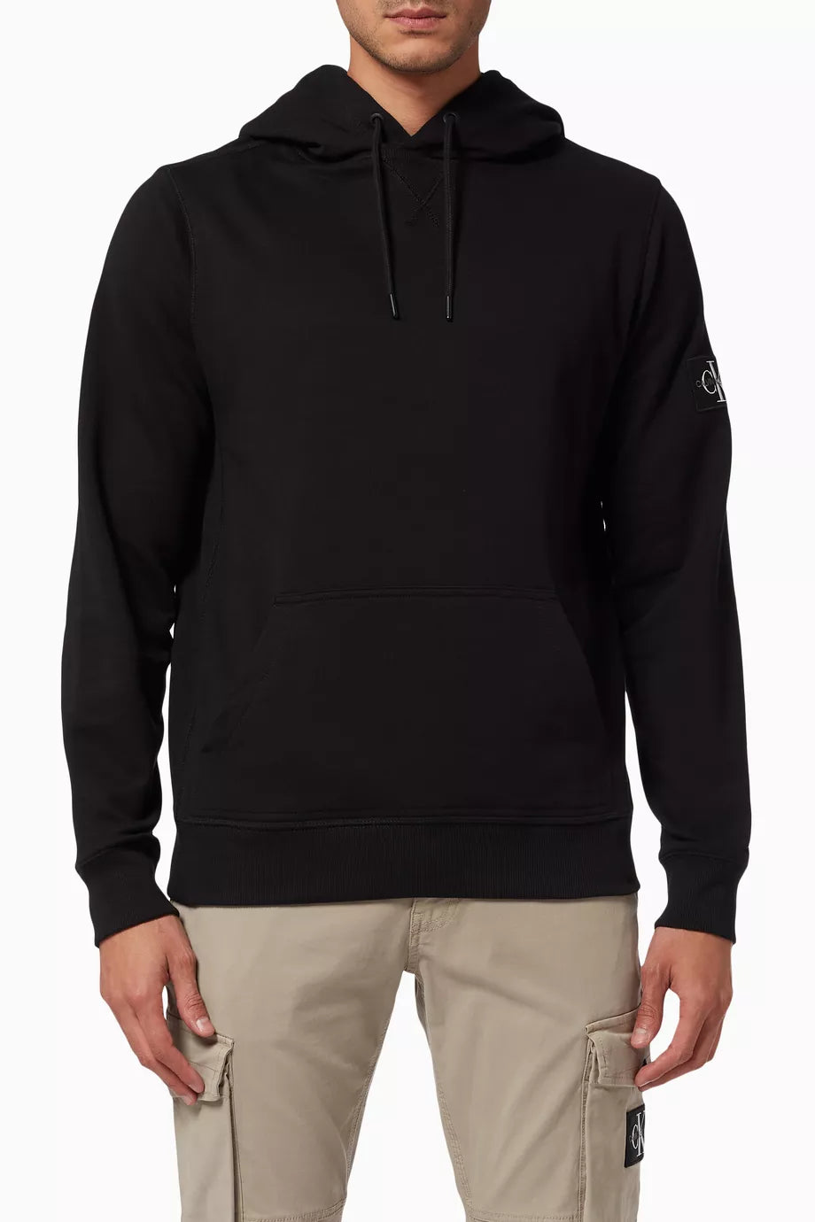Calvin Klein Hoodie Men Logo Prited _ Black