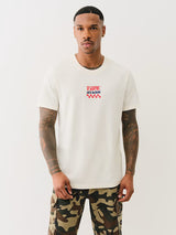 True Religion checkered buddha logo tee Men t-shirt  regular fit