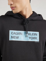 Calvin Klein Hoodie Men Logo Printed _ Black