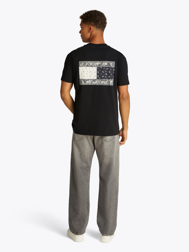 Tommy jeans Paisley Back Logo round t-shirt