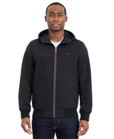 TOMMY HLFIGER Hooded Jacket, Soft, Wind- and Water-Repellent Men jacket _ Black