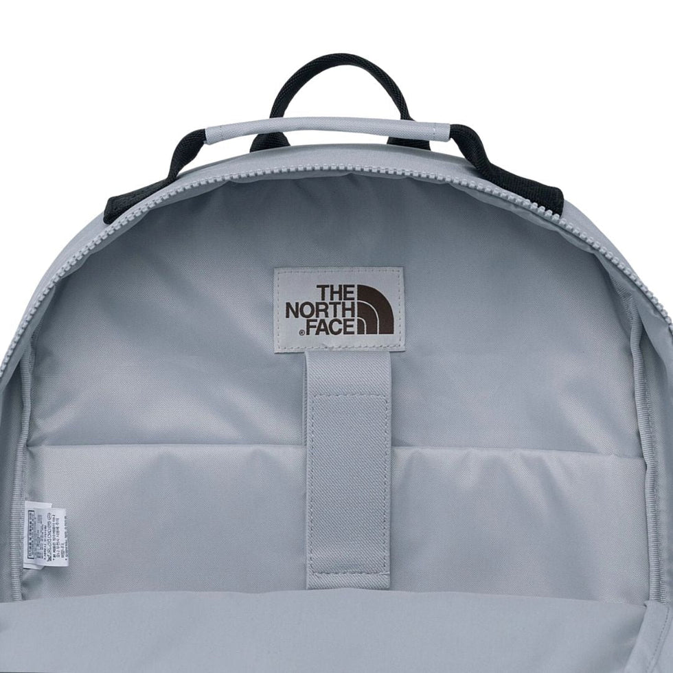 The North Face Dual Grey Silver Backpack with Multi-Compartments