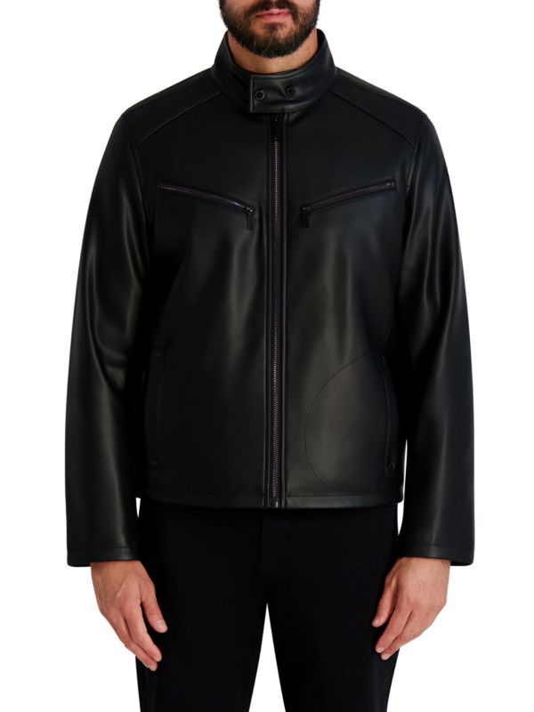 KARL LAGERFELD faux leather Men Jacket