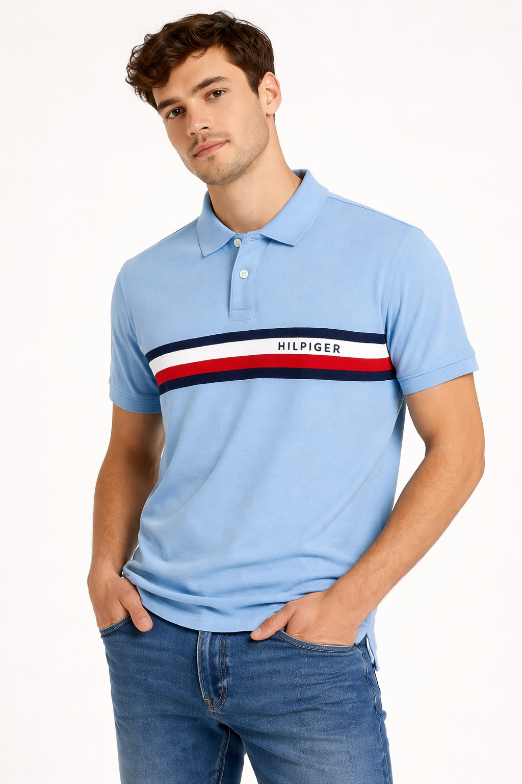 Tommy Hilfiger Men’s Striped Chest Fit Regular
