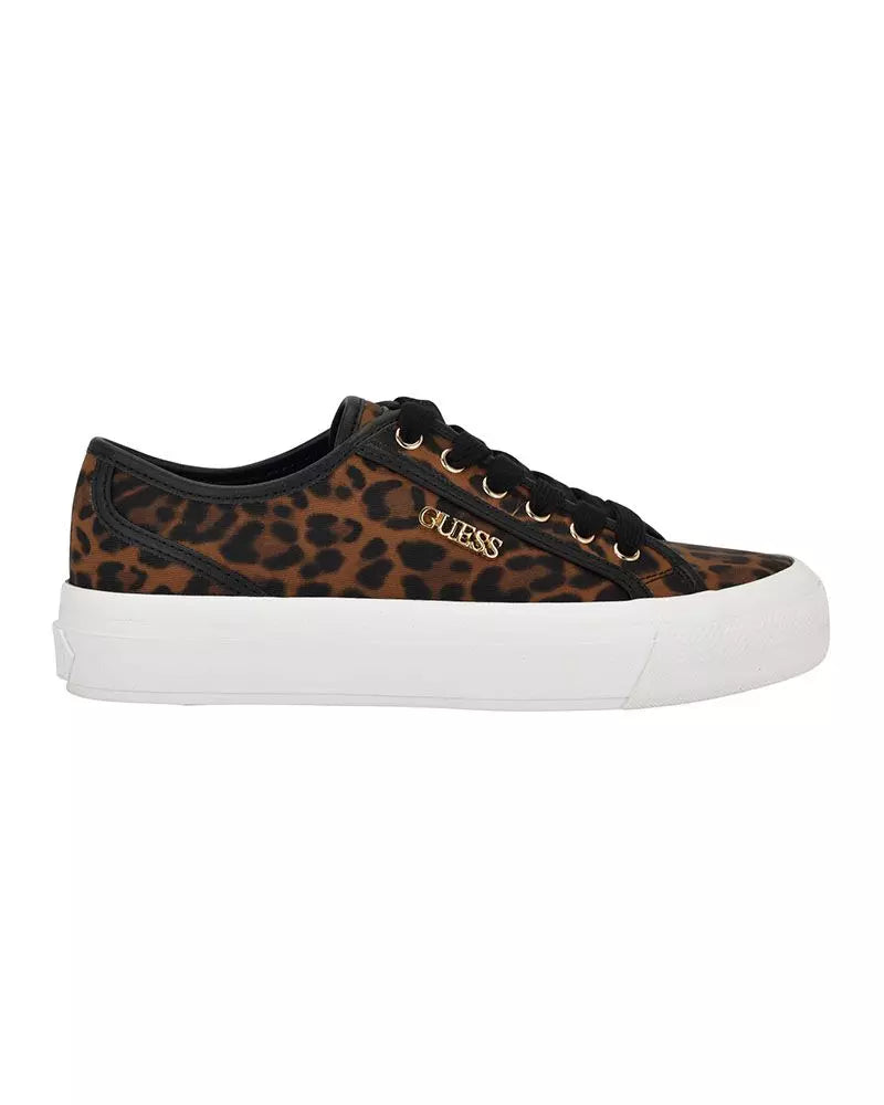 GUESS Women’s Leopard Print Low-Top Sneakers