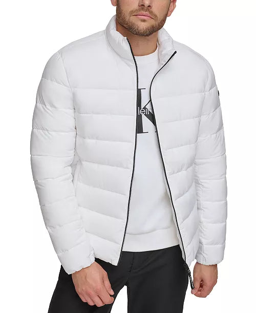Calvin Klein Men Lightweight Puffer Jacket –White