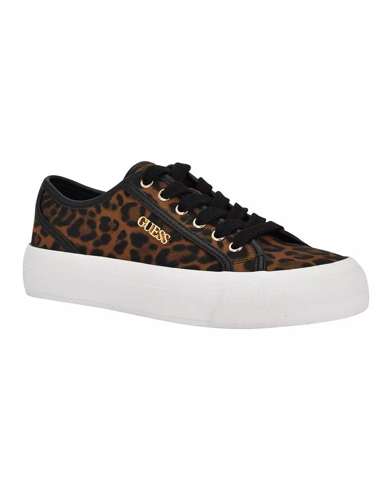 GUESS Women’s Leopard Print Low-Top Sneakers