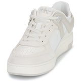 Calvin Klein Jeans Basket Cup Low Laceup  sneakers in white/beige.