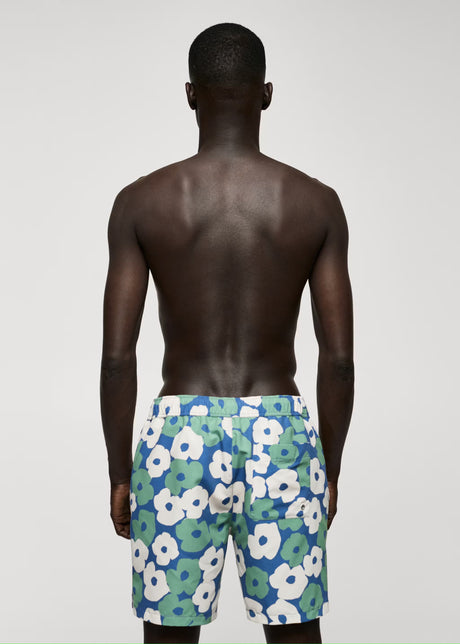MNG flower Swim Trunk