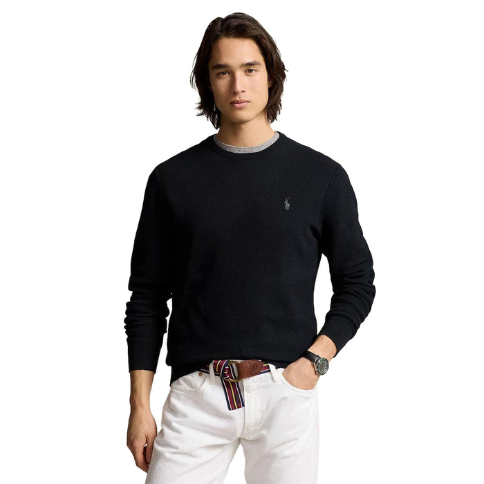 Ralph Lauren Classic Crewneck Knit Sweater – Black