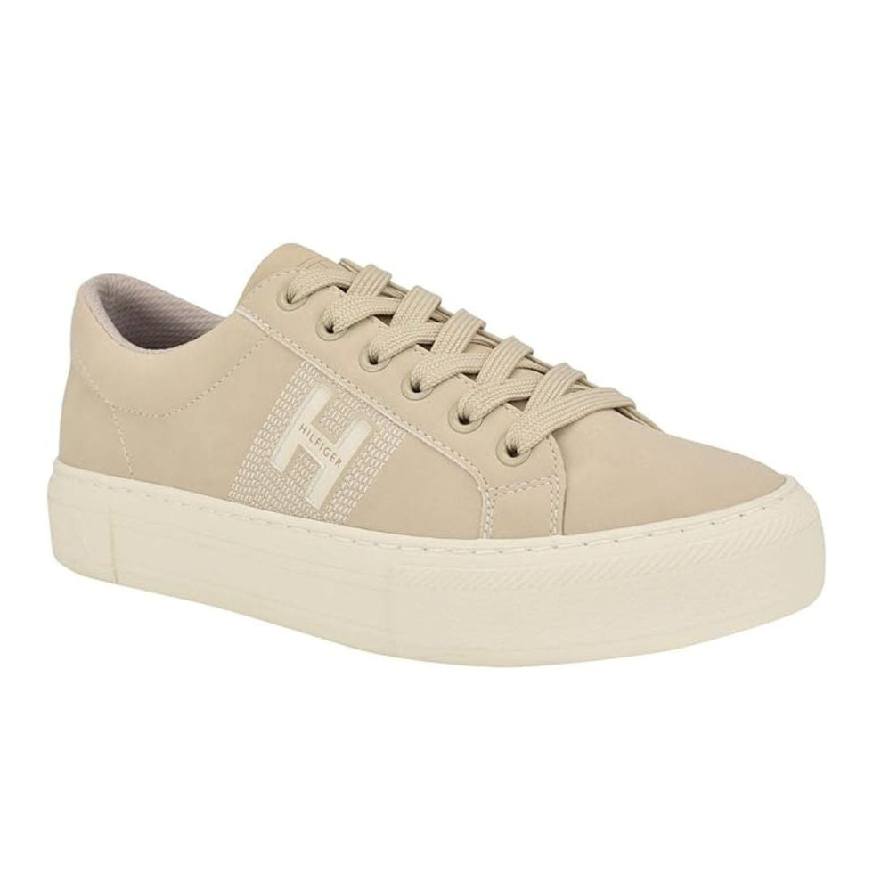 Tommy Hilfiger Women’s Essential Platform Sneakers – Beige