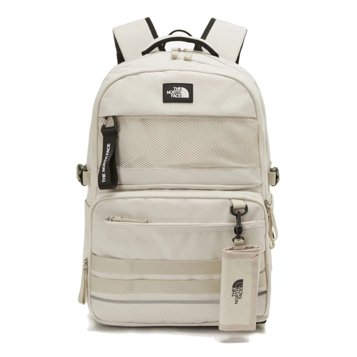 The North Face Dual Light Beige  Backpack with Multi-Compartments