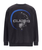 Guess Sweatshirt Logo Printed Men _ Dark Grey