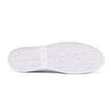 Tommy Hilfiger Men’s Black Leather Sneakers with Silver “H” Logo