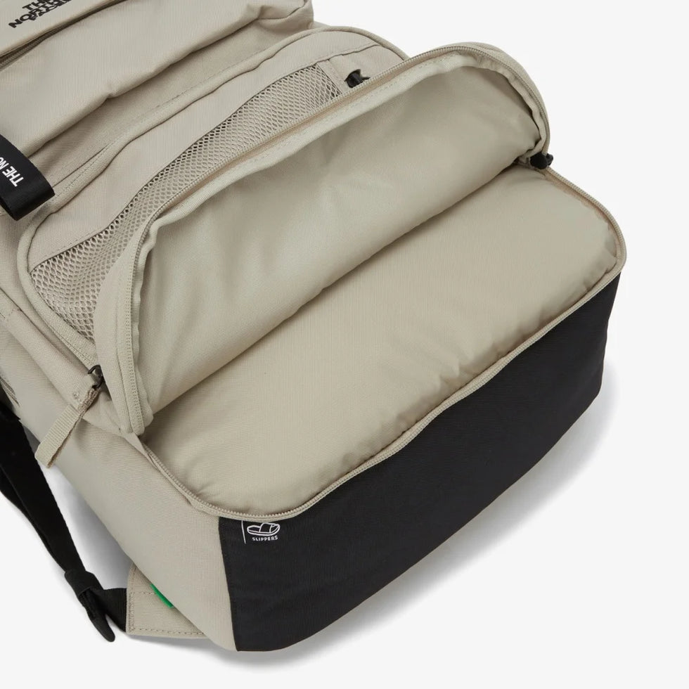 The North Face Dual Beige Backpack with Multi-Compartments