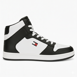 Tommy Hilfiger Men’s Black & White High-Top Sneakers