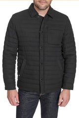 TOMMY HILFIGER Quilted Wool Blend Men jacket _ Black
