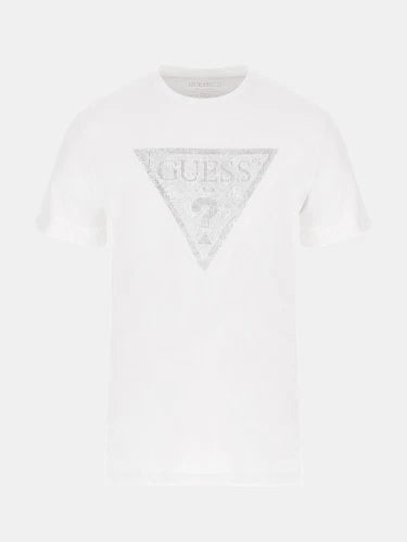 Guess Jeans Mens Shiny Gel Triangle Tee