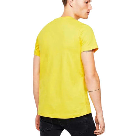 Diesel Denim Division Split Logo Yellow T-Shirt